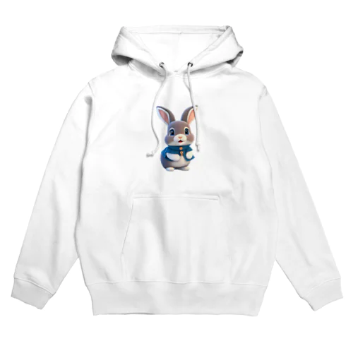３Dウサギ Hoodie
