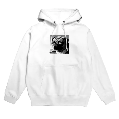 つかれたパグ Hoodie