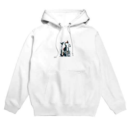 アブストラクトな楽器のシルエット Hoodie