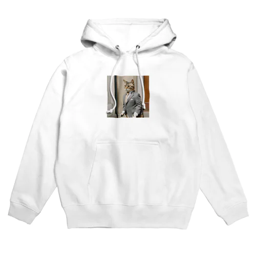 スーツねこ Hoodie