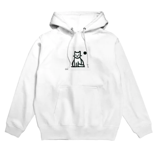 この魅力的なモノクロキャットイラストは、猫好きの皆さんにぴったりです！ Hoodie