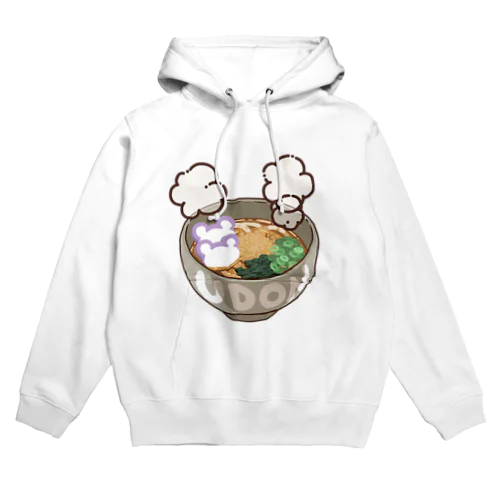 たぬきうどん（淡色ボディ向け） Hoodie