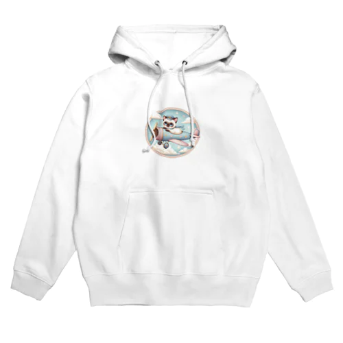 CUTIE PILOT SIAMESE　かわいい　ネコ　パイロット Hoodie