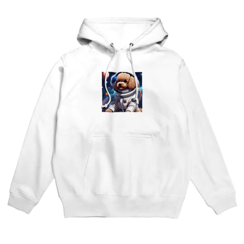 宇宙に挑戦するトイプードル Hoodie