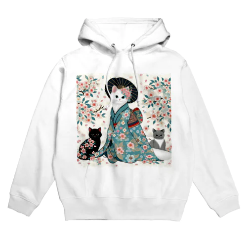 和風着物猫 Hoodie