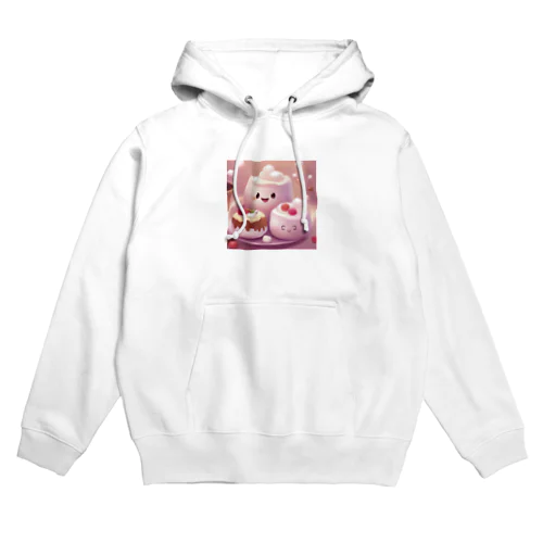 ふわふわマシュマロかわいいプリン Hoodie