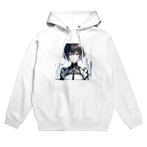 未来的なAI美女 Hoodie