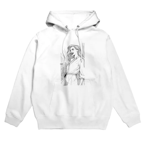 魅惑の塗り絵世界に浸る女性　２ Hoodie