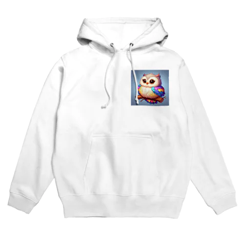 虹色幸ふくろう Hoodie