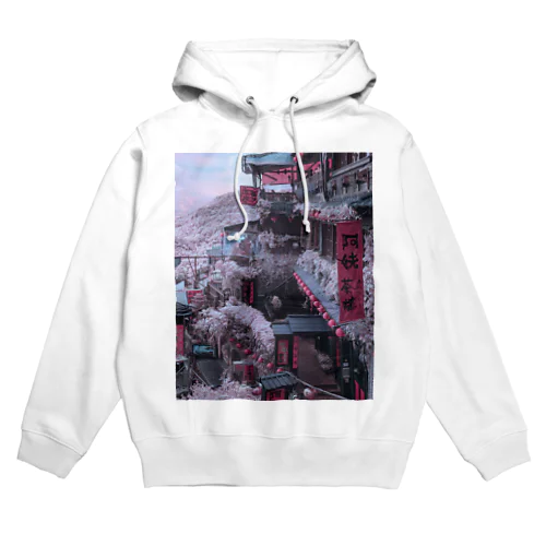 ピンク千と千尋の神隠しの風呂屋 Hoodie