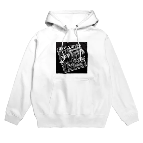 未来を感じる最高のお父さんへの贈り物！機械の進化が詰まった Hoodie