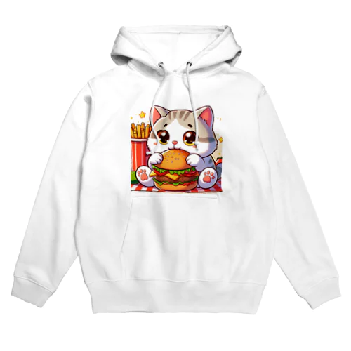 ハンバーガー猫☆ Hoodie