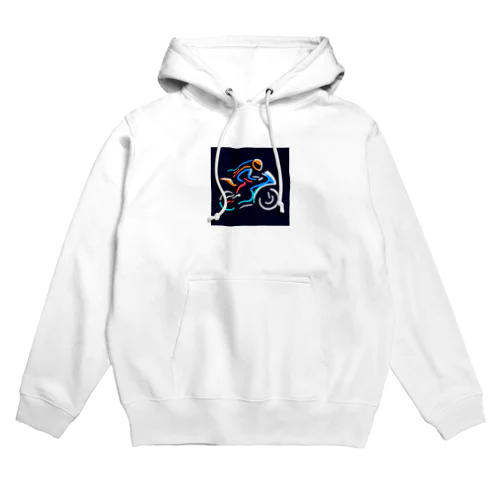 ラインアートバイク（スーパーバイク） Hoodie