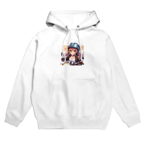 バイク女子　ばくおん!!系 Hoodie