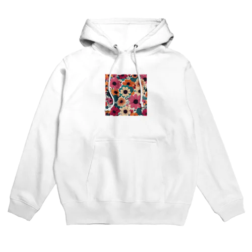 北欧風　花柄　マリメッコ風 Hoodie