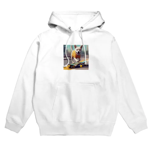 スケボーに乗っちゃう Hoodie