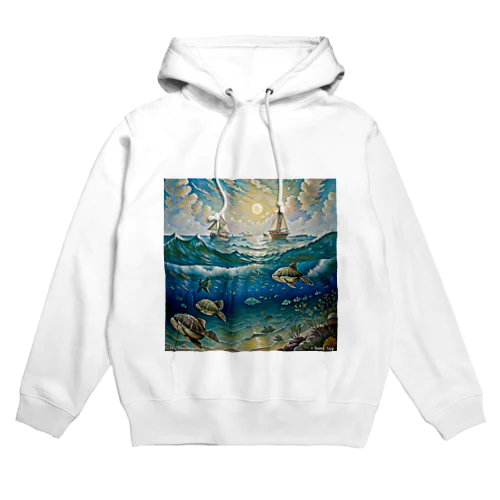 海の生き物 Hoodie