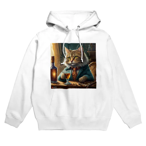 酒が好きな猫（社長） Hoodie