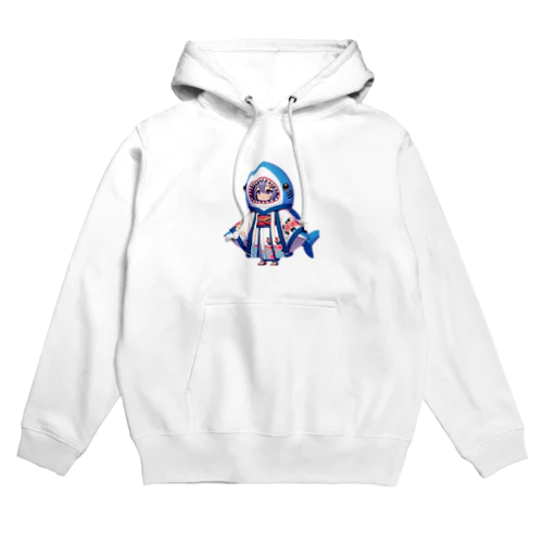 和風なサメちゃん Hoodie