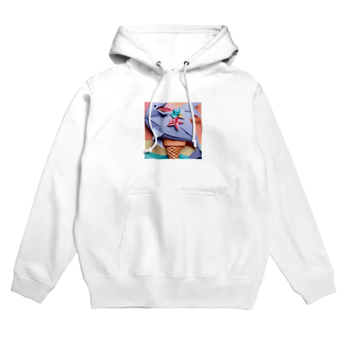 ice meets オリガミイルカ Hoodie