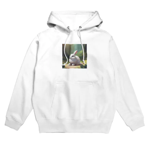 おっとりな白うさぎ Hoodie