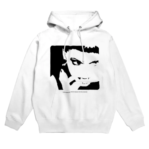 クールでかっこいい女性の顔のシルエット Hoodie