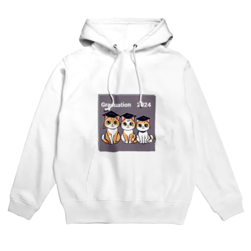 猫　卒業　2024　卒業旅行 Hoodie