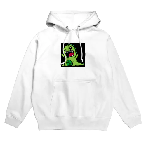 ガチャピン風の恐竜 Hoodie