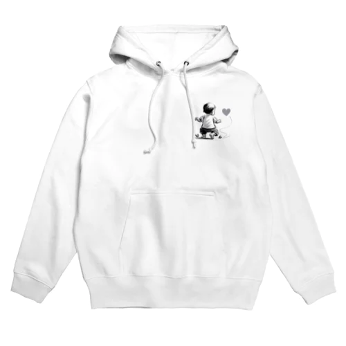 はーとを追いかける赤ちゃん Hoodie