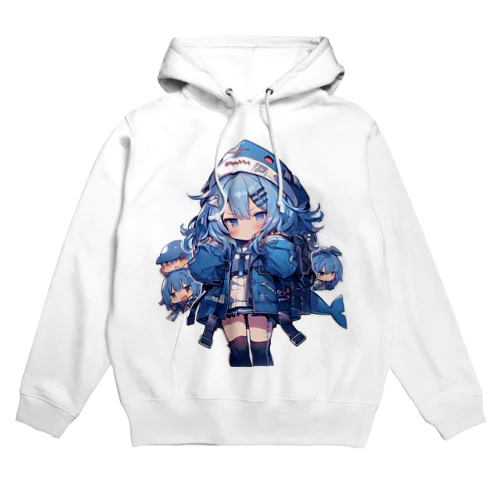 サメフードの美少女 Hoodie