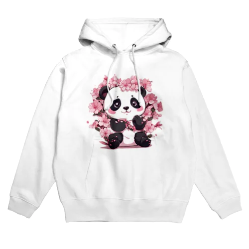 満開桜とパンダ Hoodie