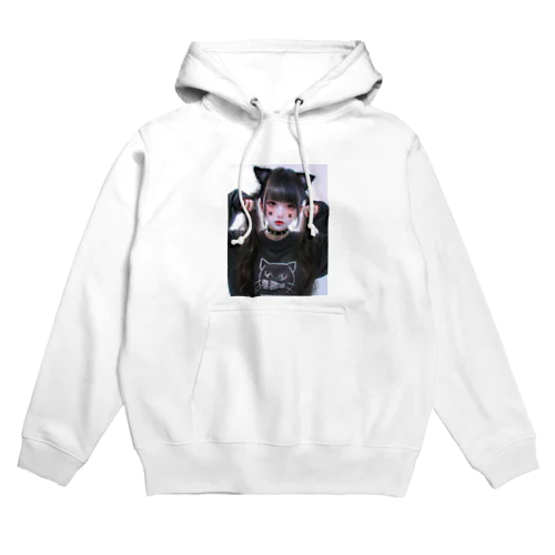 鬼可愛い獣耳美女 Hoodie