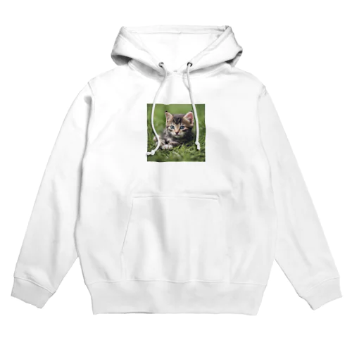 わくわくな気持ちで見つめる子猫 Hoodie