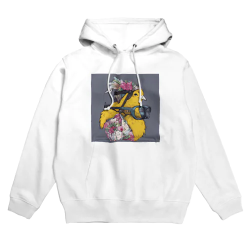 冒険に旅立つニワトリ Hoodie