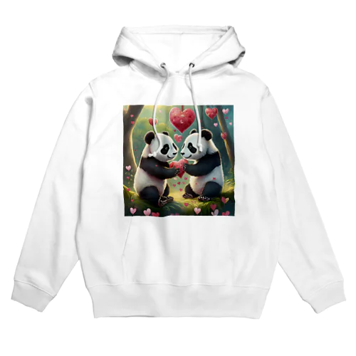 パンダハート Hoodie