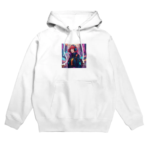 サイバー女子 Hoodie