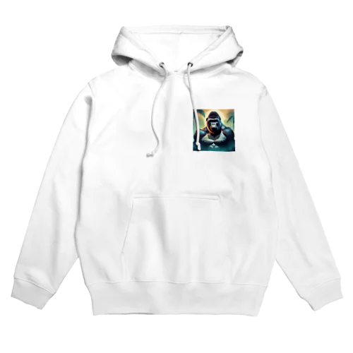 都会に光る。イケメンゴリラ Hoodie