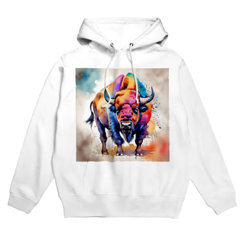 カラフルバッファロー Hoodie