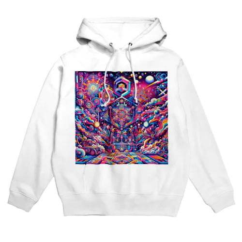 神聖リリスちゃん神殿 🌈💞31.サイケデリック宇宙アーケード商店街 Hoodie