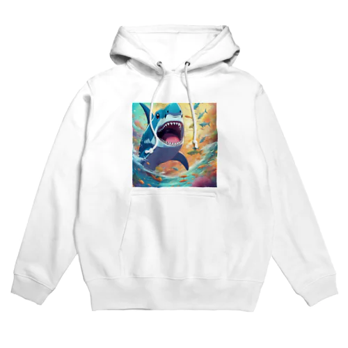 エサを取るサメ Hoodie