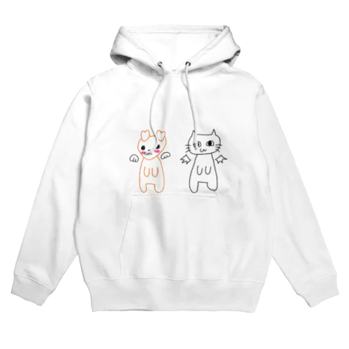 犬のテーちゃんと猫のアーちゃん Hoodie