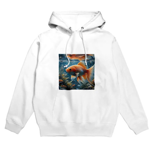 金運招福金魚様 Hoodie