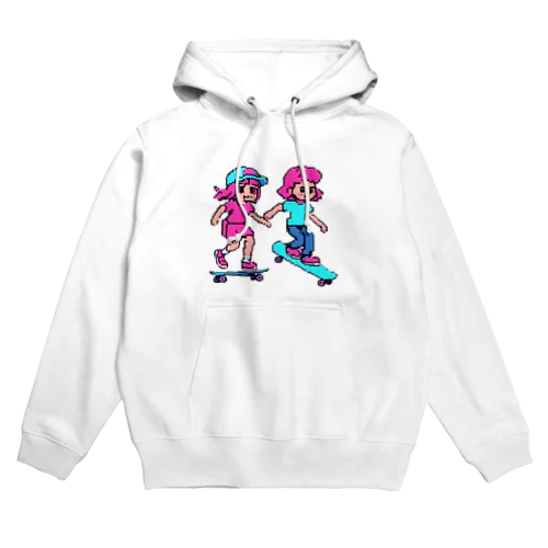 スケボーカップル Hoodie