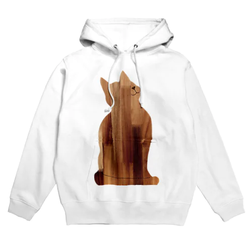 おすわり猫シルエット Hoodie