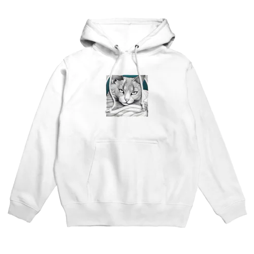 彫刻のような猫 Hoodie