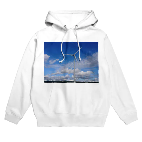 青い空と風車 Hoodie