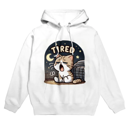 Tired cat7 Hoodie