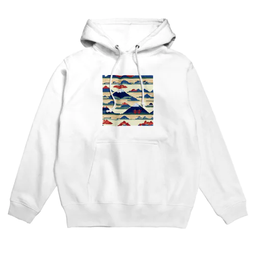 富士山ピクセルアート Hoodie