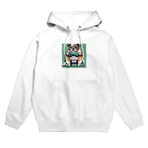 ゲーム中毒のブルドッグ Hoodie