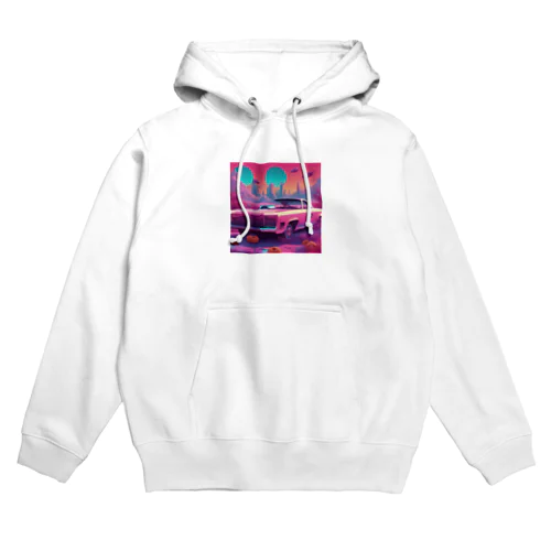 宇宙を駆ける未来の車 Hoodie